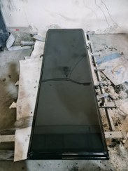 تصویر سنگ مزار گرانیت مشکی مهندسی در ابعاد ۱۸۰در۶۰در ضخامت ۵سانت 