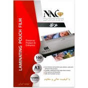 تصویر طلق پرس A3 براق 125 میکرون ایرانی NAC (MEGA) بسته 100 عددی 