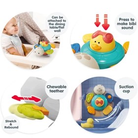 تصویر اسباب بازی حمام لاک‌پشت و جوجه 