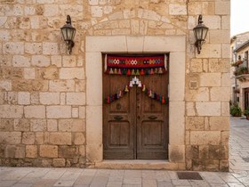 تصویر پرده سنتی یک متر طرح پروانه متری کد 476 