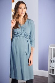 تصویر پیراهن بارداری ابی-MATERNITY DRESS 