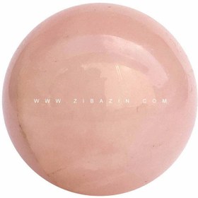 تصویر گوی سنگی رز کوارتز Rose quartz Sphere