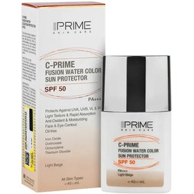 تصویر ضدآفتاب فیوژن واتر حاوی ویتامین C پرایم (PRIME) مدل SPF50 