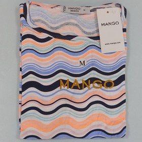 تصویر تیشرت نخی زنانه منگو طرح دار - مدیوم M / ۱۵۵۰۰۰ T-shirt Mango