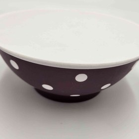 تصویر کاسه پلاستیکی دربدار سایز کوچک مدل Spotty Bowl with Lid برند هوبی لایف ترکیه _ شناسه کالا : ۲۳۵۱ Spotty Bowl with Lid