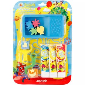 تصویر رنگ انگشتی آریا ۳ رنگ 