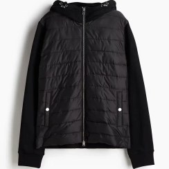 تصویر کاپشن مردانه کلاه دار مدل هیبرید از برند H&M 