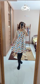 تصویر پیراهن نخی فانتزی 