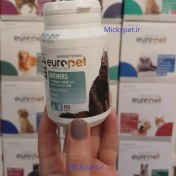 تصویر قرص مخمر تقویت کننده پوست و مو گربه یوروپت بسته ۱۵۰ عددی 