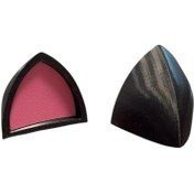 تصویر کلاه کاسکت گوش خرگوشی مشکی صورتی مدل EAR 