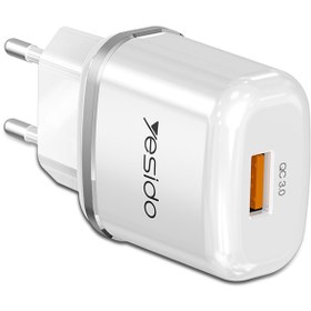 تصویر شارژر دیواری 18 واتی یسیدو مدل Yesido YC25 Yesido Fast Wall Charger 18W YC25