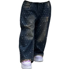 تصویر شلوار بگ دخترانه نگین دار 