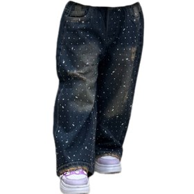 تصویر شلوار بگ دخترانه نگین دار 