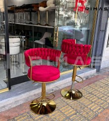 تصویر صندلی کانتر مدل بافت گرد 