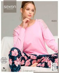 تصویر بلوز شلوار پاییزه نرمال سکسن کد 40203 