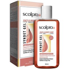 تصویر ژل شوینده غیر صابونی صورت و بدن اسکالپیا 200 میلی لیتر Scalpia Face and Body Care Syndet Gel 200ml