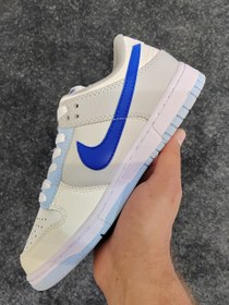 تصویر کفش نایک جردن ۱ سفید آبی - ۳۷ Nike Jordan 1 white blue