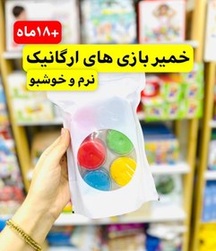 تصویر خمیربازی ارگانیک 6 رنگ 