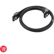 تصویر کابل دیتا ساتا ۶ یک سر ۹۰ درجه ۳۵سانتی متر 