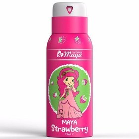 تصویر اسپری بدن کودک مایا Maya مدل Strawberry 