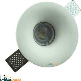 تصویر قاب هالوژن گچی گرد مدل امگا پرو 