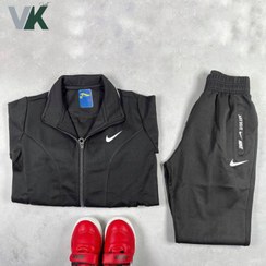 تصویر گرمکن و شلوار بچه گانه پارچه غواصی کد ۲۷۷ مشکی بسته ۶ عددی ( قيمت هر عدد ۷۵۰ هزار تومان) 