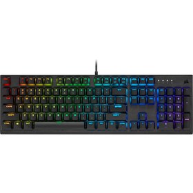 تصویر کیبورد مکانیکال گیمینگ کورسیر K60 RGB PRO Cherry MX Corsair K60 RGB PRO Cherry MX Low Profile RGB Speed Mechanical Wired Gaming Keyboard