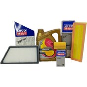 تصویر پکیج تعویض روغن پژو 206 تیپ 2 اسپیدی با فیلتر کابین قبل از 85 (اقتصادی) 