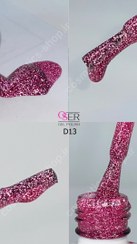 تصویر لاک ژل ناخن اسر (oser) مدل دیسکو کد D13 OSER LAK