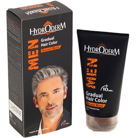 تصویر کرم رنگ مو تدریجی مردانه مشکی طبیعی Hydroderm ا Hydroderm Gradual Natural Black Hair Color Cream Hydroderm Gradual Natural Black Hair Color Cream