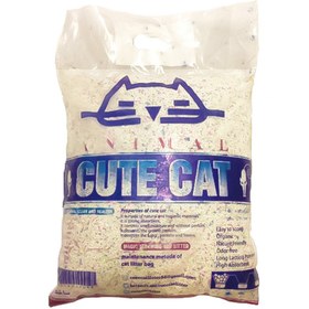 تصویر خاک بستر گربه کیوت کت گرانول دانه رنگی 
