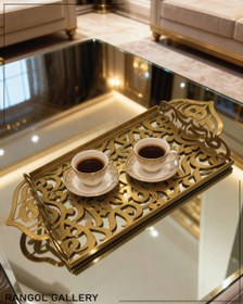 تصویر سینی دکوری کالیگرافی فلزی 