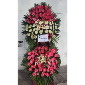 تصویر تاج گل دو طبقه کد 3489 