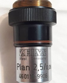 تصویر لنز میکروسکپ 2.5X زایس Objective lenz 2.5X