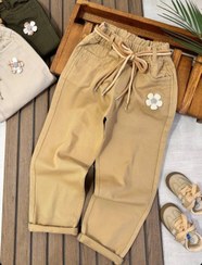تصویر شلوار تک گل پر فروش - نسکافه ای / 85 