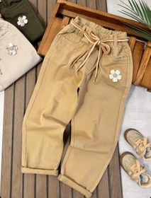 تصویر شلوار تک گل پر فروش - نسکافه ای / 85 