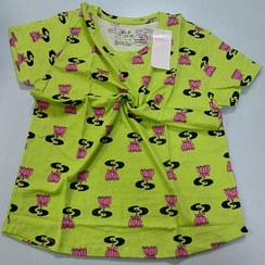 تصویر تیشرت نخ پنبه زنانه اچ اند ام قواره دار اصلی بنگلادشی T-shirt H&M