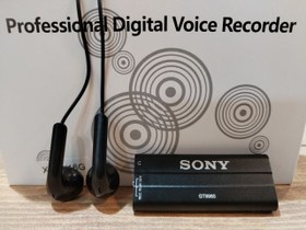 تصویر ضبط کننده دیجیتالی صدا Sony سونی 9980 / 4 روز باتری / 8GB / سنسور صدا / شنود صدا 