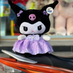 تصویر عروسک کرومی دامن دار سایز ۴۰ سانت بنفش 