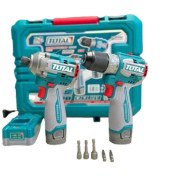 تصویر پک دو قلو دریل و ایمپکت شارژی توتال مدل TOSLI240968 