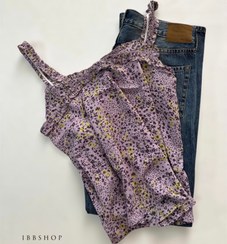 تصویر تاپ گل گلی پلاس سایز 