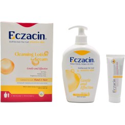 تصویر اگزاسین لوسیون شوینده دست و صورت مناسب انواع پوست به ویژه پوست خشک و حساس Eczacin Cleansing Lotion Suitable For
