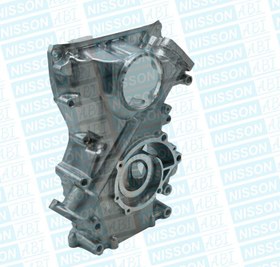 تصویر سینی قاب زنجیر جلو نیسان وانت انژکتور و کاربراتور - انژکتور NISSAN ENGINE FRONT COVER