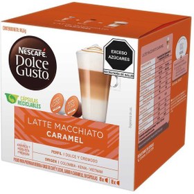 تصویر کپسول دولچه گوستو با طعم لته ماکیاتو کاراملLATTE MACCHIATO CARAMEL 