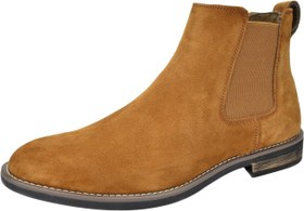 تصویر نیم بوت چرمی مردانه برونومارک مدل Chelsea Bruno Marc Men's Suede Leather Chelsea Ankle Boots 11 Camel