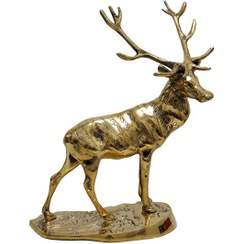 تصویر مجسمه گوزن برنجی - طرح ۱ 