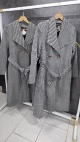 تصویر پالتو کج راه - طوسی / 