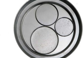 تصویر زیر گلدانی فلزی 