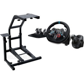 تصویر فرمان بازی لاجیتک G29 با استند رانندگی VRS و تعویض دنده Shifter فرمان بازی لاجیتک G29 با استند رانندگی VRS و تعویض دنده Shifter