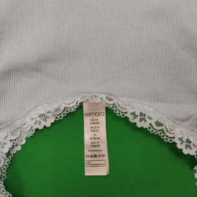 تصویر تاپ کبریتی یقه گیپور اسمارا آبی آسمانی مدل 2404 